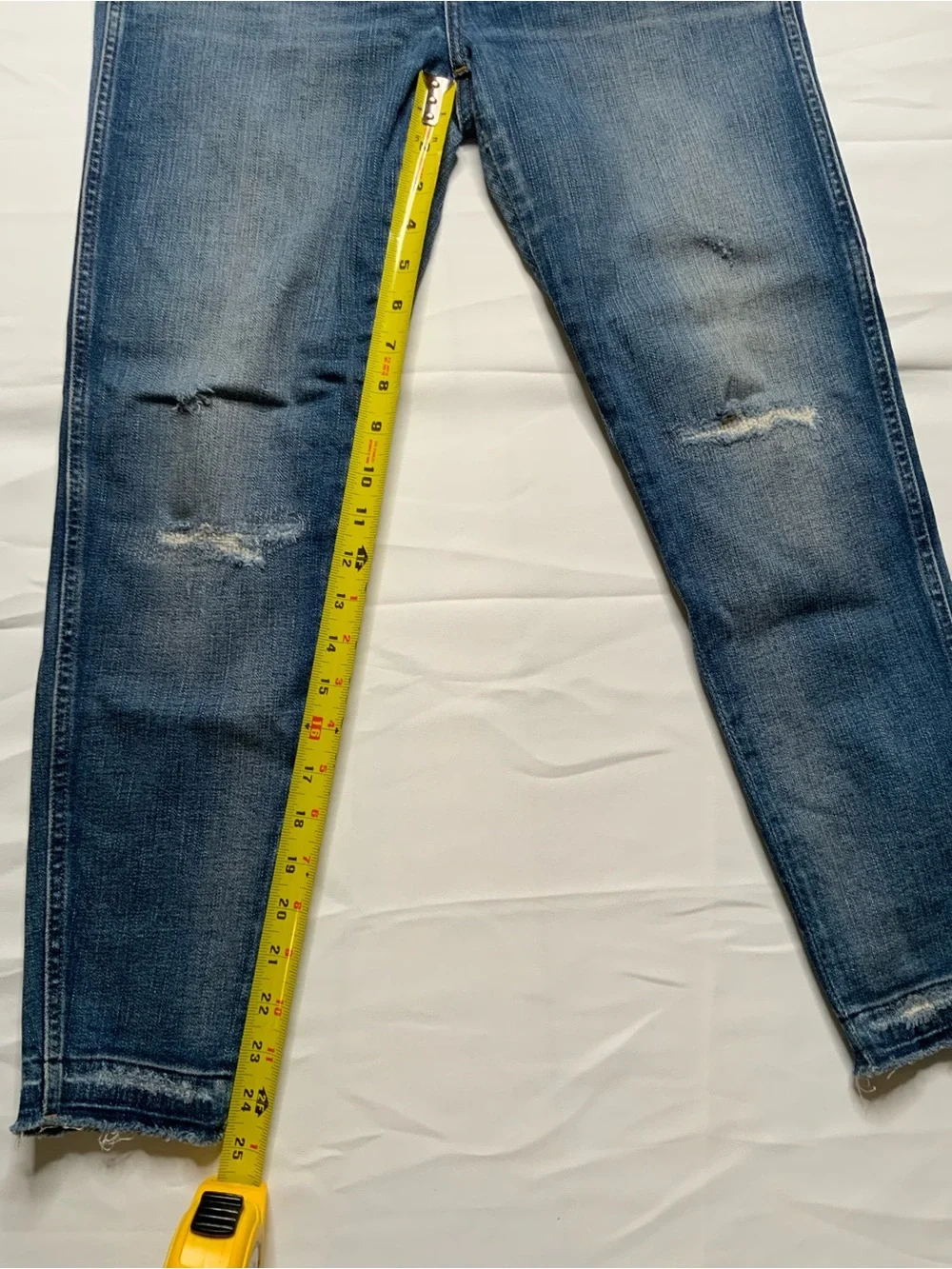 Madewell Jeans Lot of 2 Size 29 Petite High Rise Skinny Curvy Distressed Denim